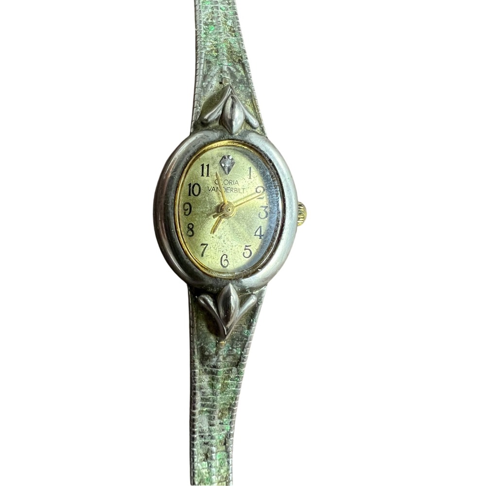 Gloria Vanderbilt Diamond Two Tone Quartz Analog Women's Watch‎ 7710